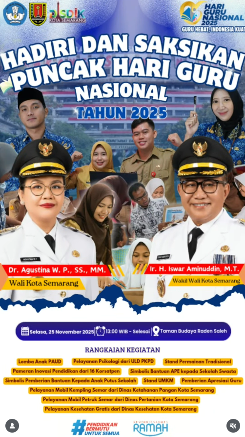 Ayo Hadiri & Saksikan Puncak Hari Guru Nasional 2025!